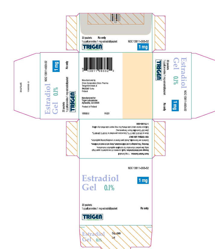 Estradiol 1 mg gel 30 st